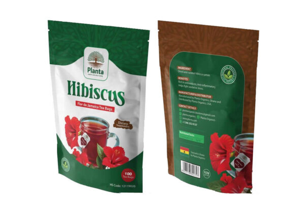 Hibiscus Flor de Jamaica Tea Bags (100 Tea bags)